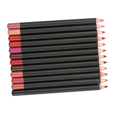FONDOTIN 12pcs Matte Lip Liner Pencils Multi Functional Lip Contour Pens for Lasting Makeup Portable for Women Gift
