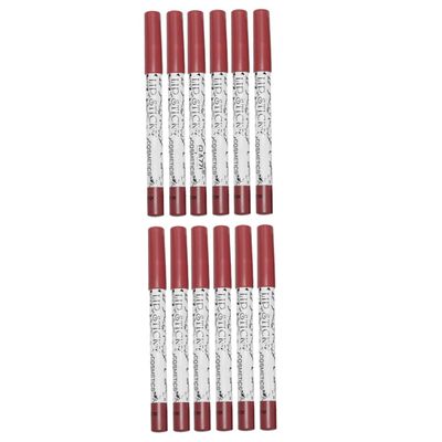 FOMIYES 12pcs Matte Lip Liner Pencil Lip Line Shaping Accessory for Women Smooth Texture Prevents Feathering Colors