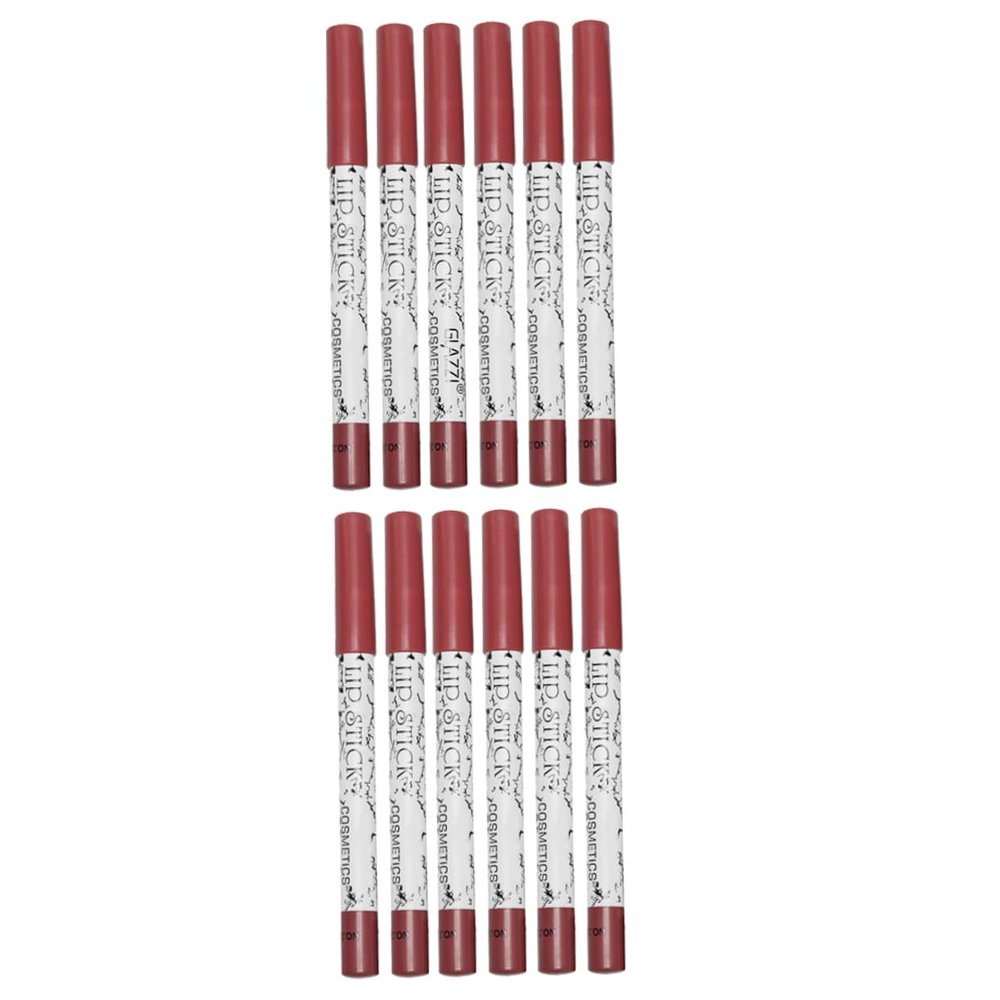 FOMIYES 12pcs Matte Lip Liner Pencil Lip Line Shaping Accessory for Women Smooth Texture Prevents Feathering Colors