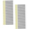 DECHOUS 50pcs Disposable Eyelash Brush Wands with Soft Nylon Bristles Dual Ended Eyebrow and Lash Comb Applicators for Home Travel and Salon Use Lightweight Green Handles for Easy Makeup view 1