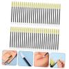 DECHOUS 50pcs Disposable Eyelash Brush Wands with Soft Nylon Bristles Dual Ended Eyebrow and Lash Comb Applicators for Home Travel and Salon Use Lightweight Green Handles for Easy Makeup view 2