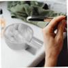 BUTIFULSIC Thick Plastic Shaving Soap Bubble Bowl with Large Opening Slip Base for Men Portable Shaving Equipment Container for Travel and Home Use view 4