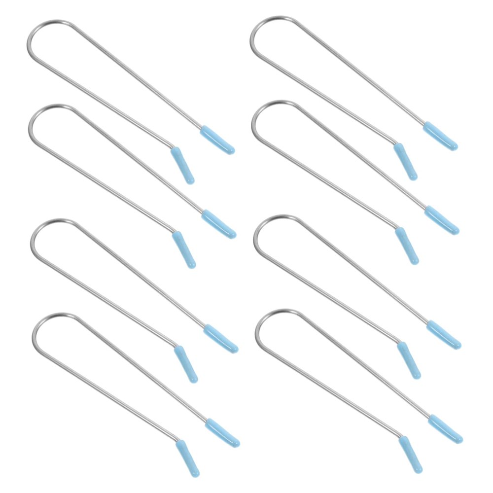 ETHZZLE 20Pcs Hot Roller Clips for Hair Styling Perm Rod Clamp Holders for Home Barber Use Curler Replacement Clips in Sky Blue