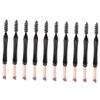 COOLHIYA 10Pcs Dual Ended Eyebrow and Eyelash Brush Kit Portable Black Makeup Supplies for Women Multi Functional Eye Brow Tool for Shaping Separating and Enhancing Eyebrows and Lashes view 1