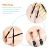 COOLHIYA 10Pcs Dual Ended Eyebrow and Eyelash Brush Kit Portable Black Makeup Supplies for Women Multi Functional Eye Brow Tool for Shaping Separating and Enhancing Eyebrows and Lashes view 4