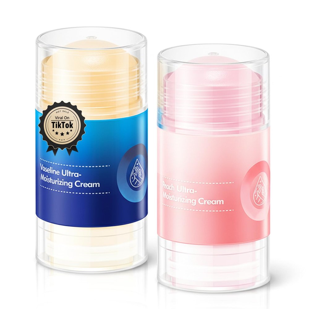 Crack Feet Prevention Stick (2-Pack) | Moisturizing Heel Balm & Foot Balm Stick for Dry, Cracked Feet | Anti-Crack Foot Cream Sticks for Softening, Nourishing, Smoothing Rough Heels & Dry Skin