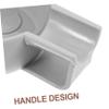 HONMEET Plastic Shaving Bowl for Men Large Capacity Lather Container PP Material Thick Edges Stable Design for Easy Bubble Creation and Comfortable Grip Gray view 3