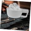 HONMEET Plastic Shaving Bowl for Men Large Capacity Lather Container PP Material Thick Edges Stable Design for Easy Bubble Creation and Comfortable Grip Gray view 4