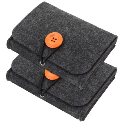 BESTYASH 2Pcs Compact Essential Oil Organizer Bag Small Aromatherapy Storage Pouch for Travel and Daily Use Lightweight Carrier for Essential Oils Bottles Portable and Practical Storage