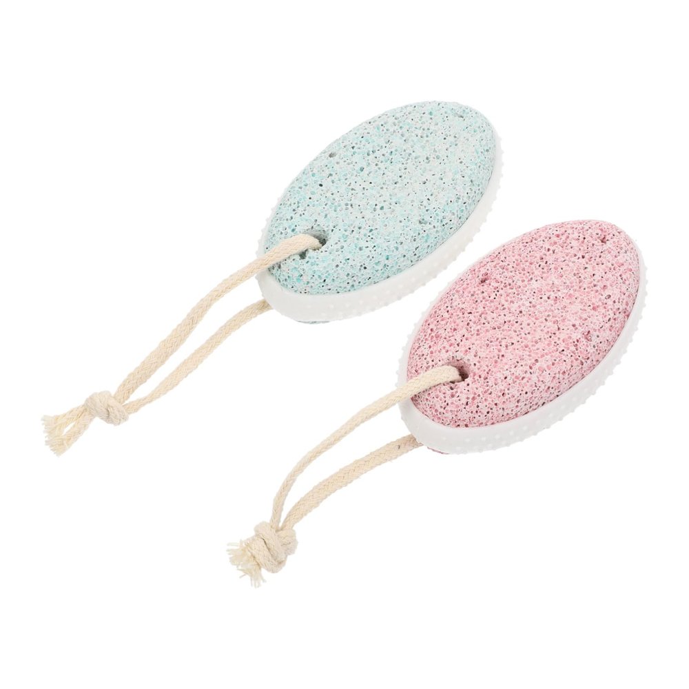 DECHOUS 2Pcs Natural Pumice Stone Exfoliating Callus Remover Foot File for Hard Skin Removal Foot Care Tool with Skin Friendly Material for Smooth at Home