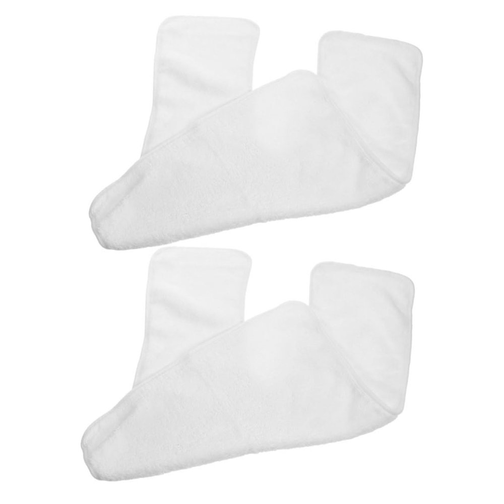 Baluue 2Pcs Coral Fleece Hair Towels for Women Thickened Soft Microfiber Wraps with Quick Absorption Lightweight Multi Use Bath and Salon Towels for Long Hair Drying