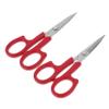 FOMIYES 2Pcs Stainless Steel Eyebrow Grooming Scissors Curved and Straight Blades for Precise Facial Hair Trimming Portable Makeup Scissors for Men and Women view 1