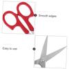 FOMIYES 2Pcs Stainless Steel Eyebrow Grooming Scissors Curved and Straight Blades for Precise Facial Hair Trimming Portable Makeup Scissors for Men and Women view 3