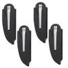 Baluue 4Pcs Portable Folding Beard Combs for Men Pocket Sized Male Grooming Tools Household Hair Combs with Wide Teeth for Travel and Daily Styling Gentle Skin and Beard view 1