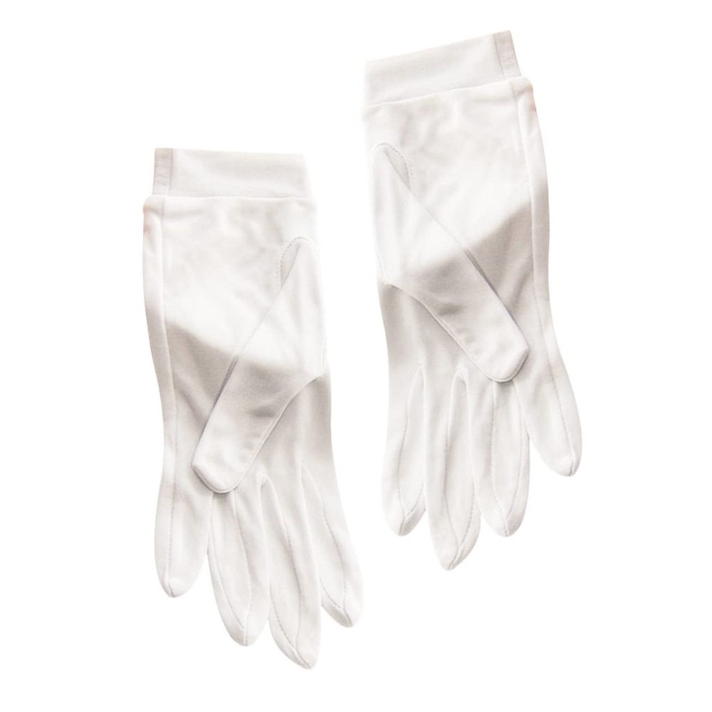 Vaguelly Silk Beauty Gloves for Hands Moisturizing and Skin Care Breathable Multi Function Sleep Gloves for Dry Hands Reusable Moisture Retention for Nighttime Spa and Lotion Absorption