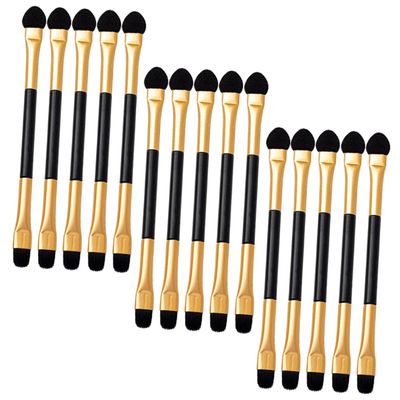 BESTYASH 15Pcs Double Ended Eyeshadow Applicators Portable Makeup Brush for Women Soft Tip Eye Shadow Brushes Lightweight Travel Friendly Cosmetic Tools