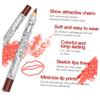 DECHOUS 12pcs Matte Lip Liner Pencil and Sweat Lip Lining Tool with Vibrant Colors for and Portable Cosmetic Makeup Kit for Women view 3