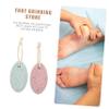 minkissy 2Pcs Natural Pumice Stone Foot Care File for Dead Skin Removal Pedicure Scrubber for Callus Exfoliating and Smooth Feet Comfortable Grip for Daily Use view 3