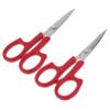 Beatifufu 2Pcs Stainless Steel Brow Scissors Curved and Straight Blades for Precise Eyebrow Beard Trimming Grooming Tool with Finger for Men and Women view 1