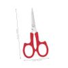 Beatifufu 2Pcs Stainless Steel Brow Scissors Curved and Straight Blades for Precise Eyebrow Beard Trimming Grooming Tool with Finger for Men and Women view 2