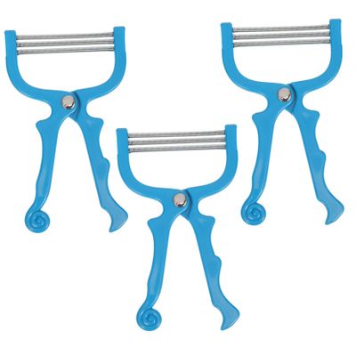 Beatifufu 3Pcs Facial Hair Removal Spring Epilator for Women Portable Manual Eyebrow Threader for Lips Chin Neck Root Hair Remover Tool Lightweight and Easy to Use Blue