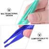 Beatifufu 30Pcs Portable Eyebrow Tweezers Plastic Eye Brow Grooming Tool Ergonomic Design for Precise Hair Removal and Styling Suitable for Women Beauty DIY Salon Use view 2