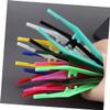 Beatifufu 30Pcs Portable Eyebrow Tweezers Plastic Eye Brow Grooming Tool Ergonomic Design for Precise Hair Removal and Styling Suitable for Women Beauty DIY Salon Use view 3