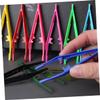 Beatifufu 30Pcs Portable Eyebrow Tweezers Plastic Eye Brow Grooming Tool Ergonomic Design for Precise Hair Removal and Styling Suitable for Women Beauty DIY Salon Use view 4