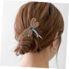 ETHZZLE Vintage Rhinestone Dragonfly Hair Clip Elegant Butterfly Barrette Hairpin for Women Party Wedding Accessories Gift view 3