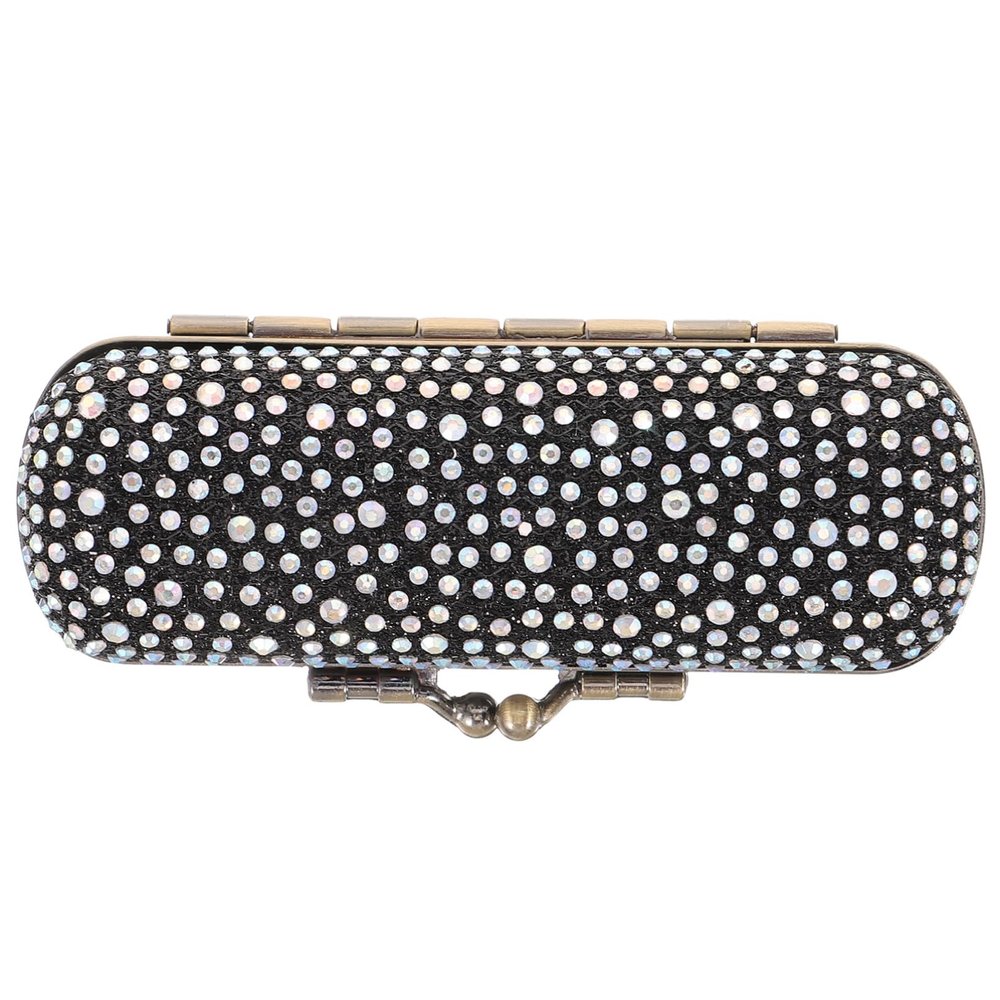 BESPORTBLE Portable Retro Lipstick Case with Mirror Compact Makeup Organizer for Lipstick Tubes Lightweight Jewelry Storage Box Break Cosmetic Holder for Travel and Daily Use