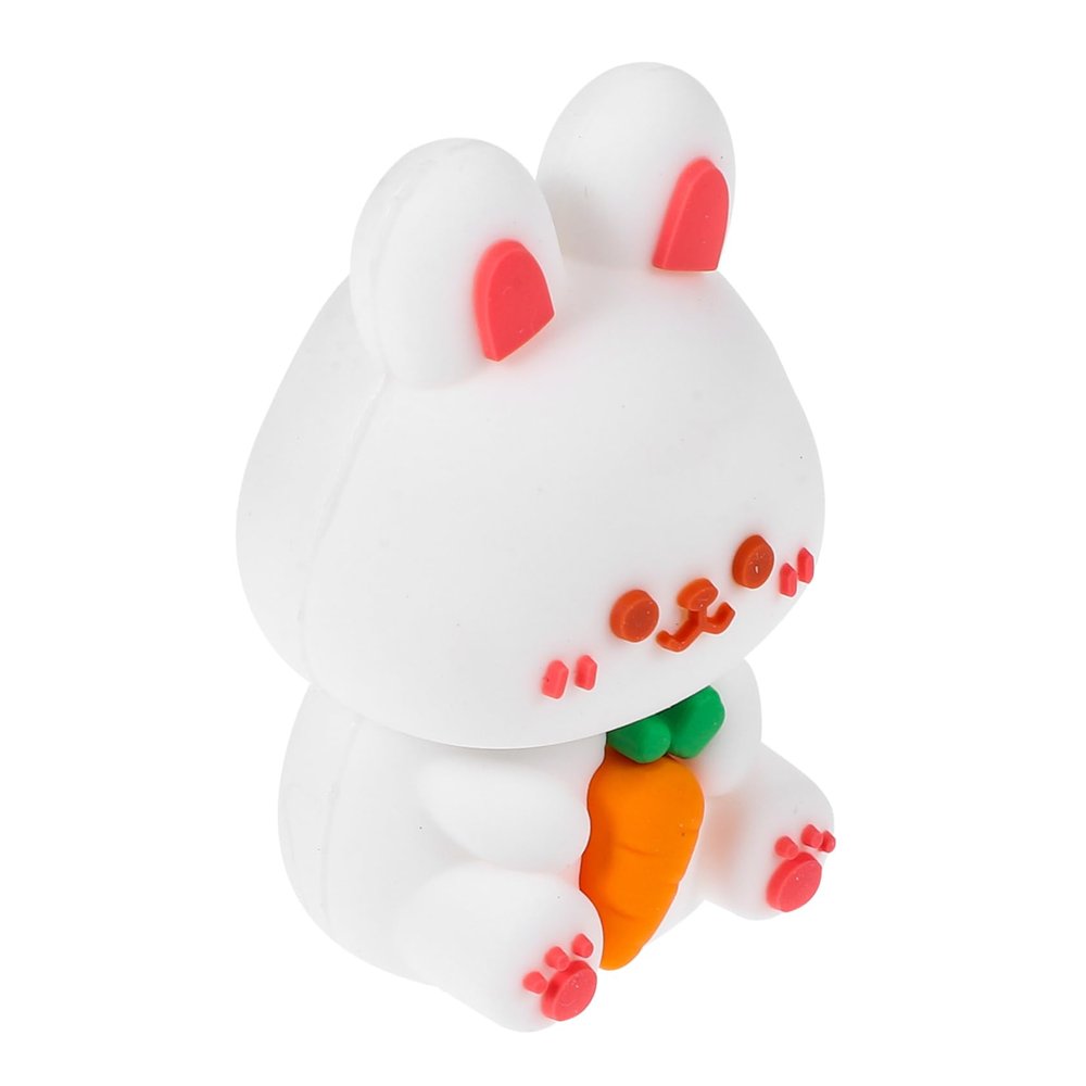 Baluue Manual Handheld Pencil Sharpener Cute Bunny Design Small Sharpener for Eyebrow and Office Pencils Easy to Use Cartoon Style Decor Gift