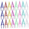 MERRYHAPY 30Pcs Eyebrow Tweezers Plastic Makeup Tweezers for Facial Hair Removal Eyebrow Grooming Tools Portable Salon Use with Fine Tip for Precise Hair Plucking view 1