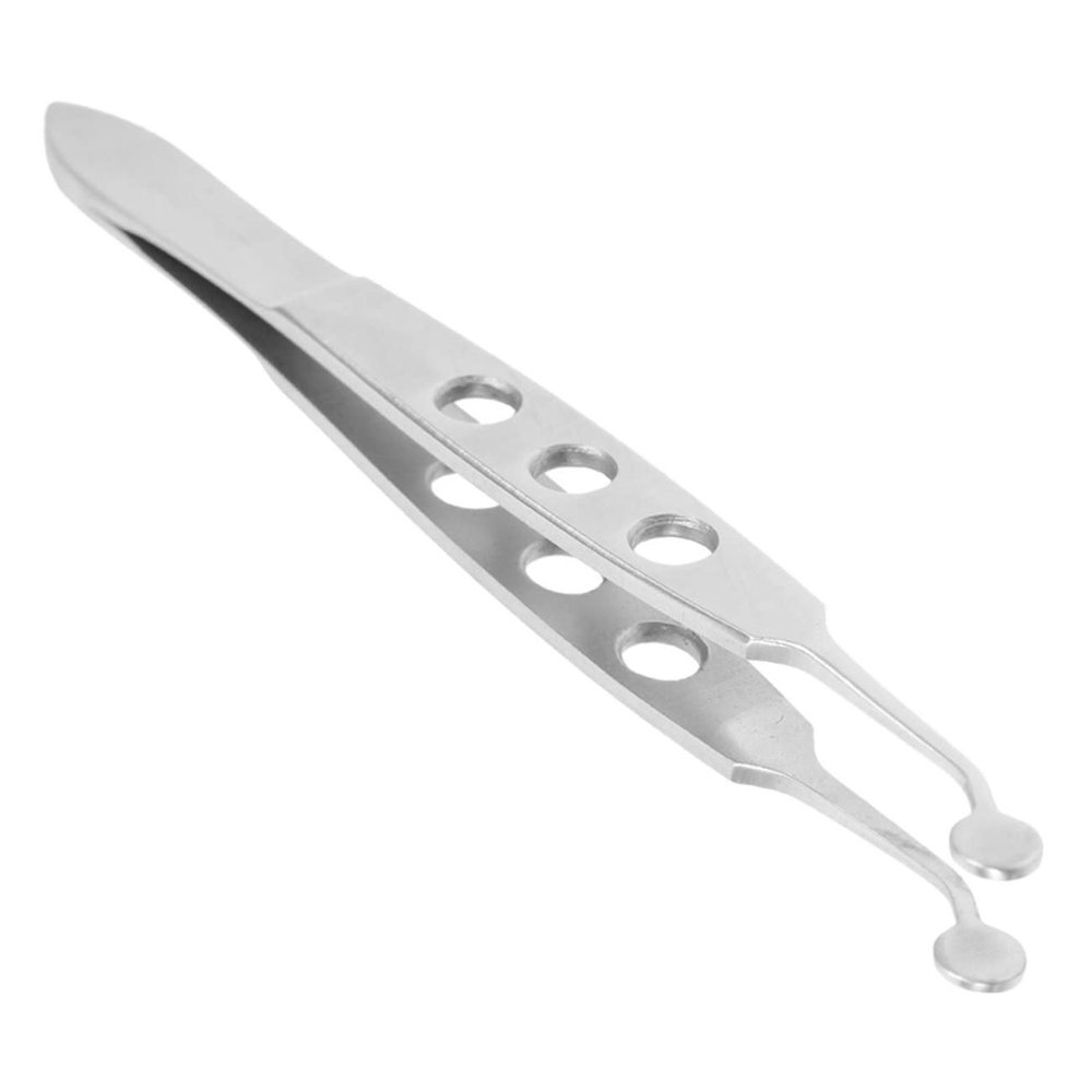 BESTYASH Premium Stainless Steel Eyelid Tweezers for Women Meibomian Gland Expressor with Smooth Tip Non Slip Grip Eyelid Compressor Tool for Mgd and