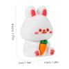 NIYANGLE Cute Handheld Pencil Sharpener for Office and Home Cartoon Bunny Design Smooth Sharpening for Eyebrow and Cosmetic Pencils Lightweight Portable Small view 2