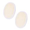 ADOCARN 2Pcs Natural Loofah Body Scrubber Pads for Shower Exfoliating and Massaging Skin for Easy Storage Gentle Deep Cleansing Sponge for Arms Neck Care view 1