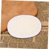 ADOCARN 2Pcs Natural Loofah Body Scrubber Pads for Shower Exfoliating and Massaging Skin for Easy Storage Gentle Deep Cleansing Sponge for Arms Neck Care view 3