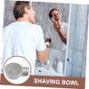 HAPINARY Reusable Large Capacity Shaving Bowl for Men Thickened PP Material Shave Soap Container with Deep Design for Rich Foam Generation Practical Barber and Personal Lather Cup in Gray view 3
