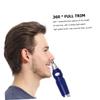 CALLARON Electric Nose Hair Trimmer Rotary Ear Hair Clipper with Safety Cone Head for Painless Facial Grooming and Eyebrow Shaping Cordless Blue Face Care Shaving Device view 3