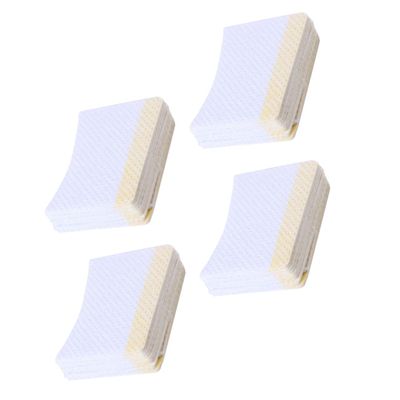 LIFKOME 160pcs Curved Makeup Remover Pads for Women Safe Eye Cosmetics Cleaning Cushions Soft Lash Removal Cotton Pads with Adhesive Strip for Salon and Home Use