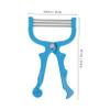 BIUDECO 3Pcs Women Facial Hair Remover Spring Epilator for Face Neck Lips Manual Skin Hair Removal Tool with Non Slip Design Portable Blue for Travel and Daily Use view 2