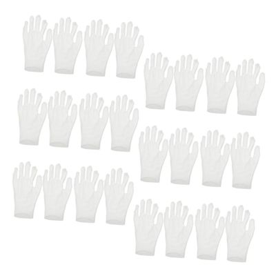 DECHOUS 12 Pairs Cotton Gloves for Dry Hands Overnight Moisturizing Gloves Soft Breathable White Medium Thickness for Hand Hydration and Comfortable Wear