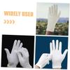 DECHOUS 12 Pairs Cotton Gloves for Dry Hands Overnight Moisturizing Gloves Soft Breathable White Medium Thickness for Hand Hydration and Comfortable Wear view 3