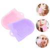 Beatifufu 2Pcs Silicone Facial Cleansing Brush Deep Cleaning Soft Exfoliator for Women Gentle Massage Glove Shape for Sensitive Skin Household Face Wash Gift Pink Purple view 2