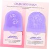 Beatifufu 2Pcs Silicone Facial Cleansing Brush Deep Cleaning Soft Exfoliator for Women Gentle Massage Glove Shape for Sensitive Skin Household Face Wash Gift Pink Purple view 4