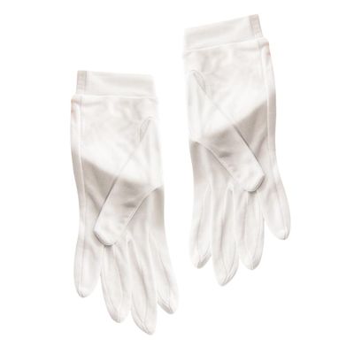 DECHOUS Breathable Silk Moisturizing Gloves for Household Use Lightweight Reusable Gloves for Hand Hydration and Pure White
