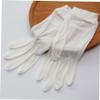 DECHOUS Breathable Silk Moisturizing Gloves for Household Use Lightweight Reusable Gloves for Hand Hydration and Pure White view 4