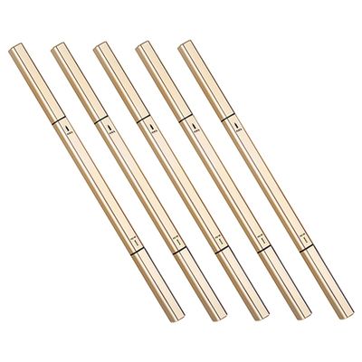 Beavorty 5Pcs Thin Perspiration Eyebrow Pens with Brush Dual Ended Triangle Tip Makeup Pencils for Women Lightweight Portable Eyebrow Shaping Tools in