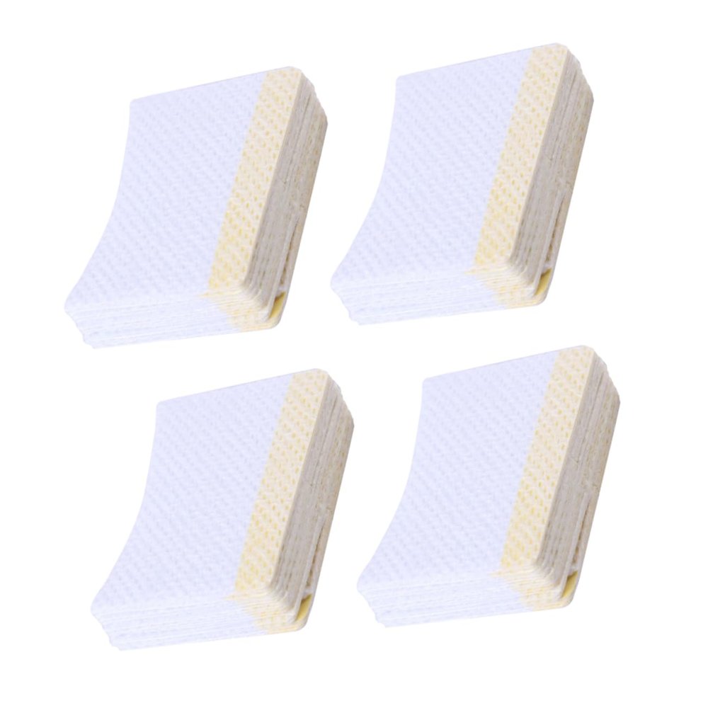 LALADEFIEE 160pcs Arc Shaped Makeup Removal Pads for Women Eyelash Cream Remover Tool Soft Cosmetics Cleansing Pads for Eyelash Grafting and Personal Beauty Use