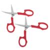 BIUDECO 2Pcs Stainless Steel Eyebrow and Beard Trimming Scissors Precision Blades Curved and Straight Makeup Scissors for Facial Hair Grooming Portable Lightweight Home Beauty Tool view 1