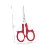 BIUDECO 2Pcs Stainless Steel Eyebrow and Beard Trimming Scissors Precision Blades Curved and Straight Makeup Scissors for Facial Hair Grooming Portable Lightweight Home Beauty Tool view 2